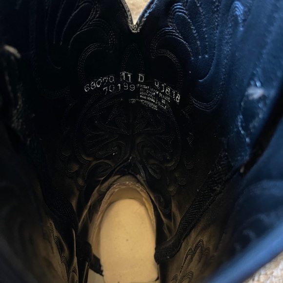 Men’s size 11 D Black cowboy boots - Picture 6 of 11